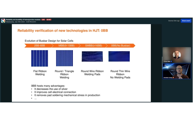 Huasun Expounds on Reliability and Durability of Heterojunction Modules at PVTECH Webinar