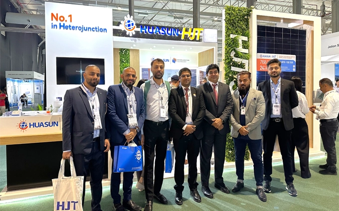 Huasun's High-Reliability Heterojunction Modules Impress at SOLAR & STORAGE LIVE KSA 2024