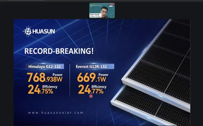 Huasun Highlights HJT + 0BB Potential at TaiyangNews High-Efficiency Solar Technologies 2024